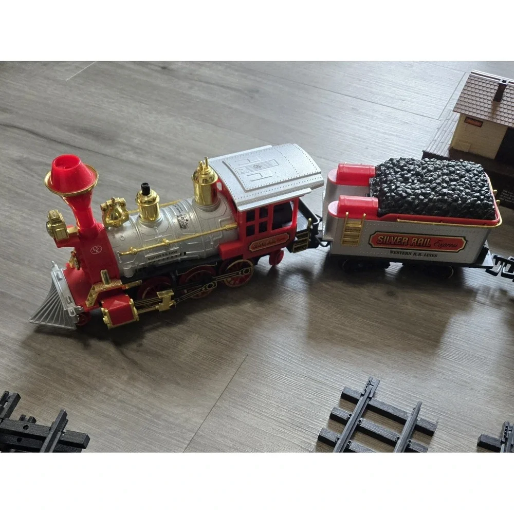 Vintage 1986 New Bright Silver Rail Express Western Railroad‎ Lines